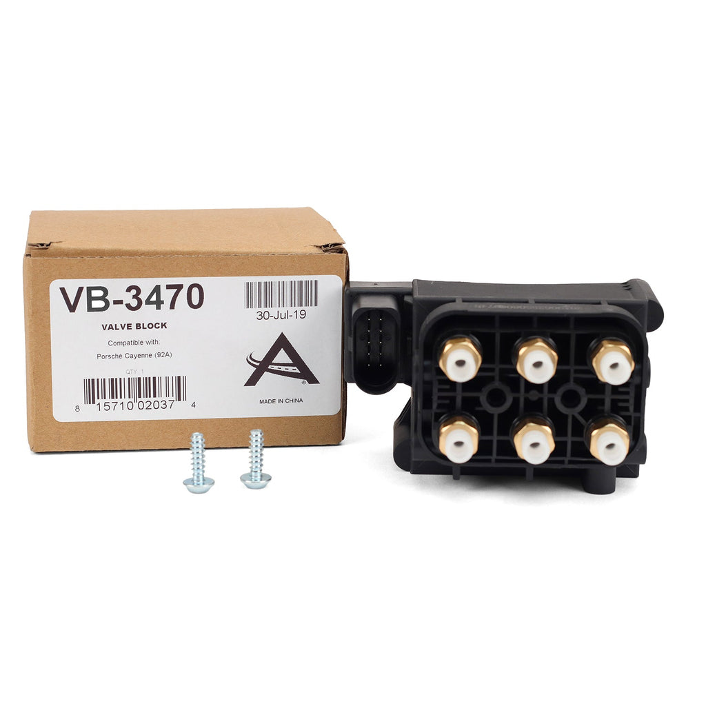 Arnott New Valve Block - 03-21 Audi (4L)/Jeep (WK2)/Porsche (9P/92,970)/Ram (DS/D2)/Telsa S/Volvo XC60/90/Volkswagen (7L)